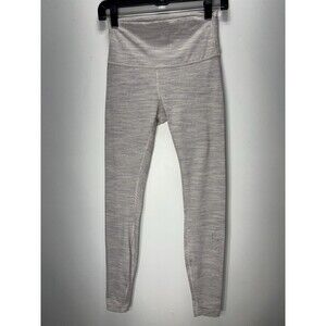 Lululemon Womens Wunder Under High Rise Leggings Gray Space Dye Pull On Sz 6